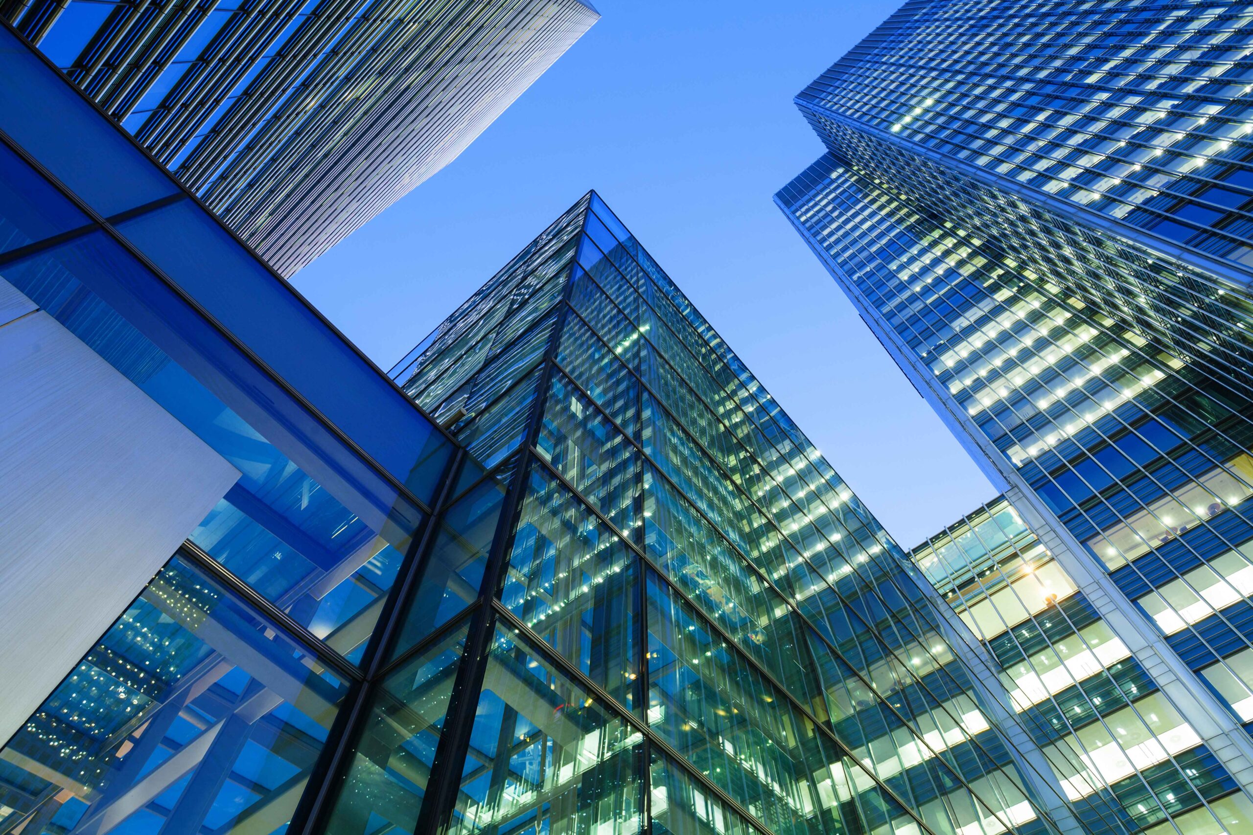 city buildings looking up
